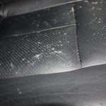 As you can see the water that soaked the car began to grow mold and mildew As you can see the water that soaked the car began to grow mold and mildew