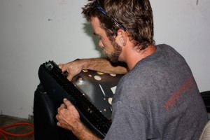 To properly remove the mold and mildew the leather seat covers will have to be removed