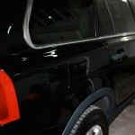 The deep key scratch is no longer visible after wet color sanding then high speed buffing by a VehicleSpa professional.